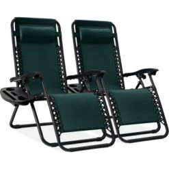 Best Choice Products Set Of 2 Zero Gravity Lounge Chair Recliners For Patio, Pool W/ Cup Holder Tray -Best Choice Products GUEST 038f3172 136b 4a38 8044 61ff130c1fad