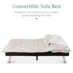 Best Choice Products Modern Faux Leather Convertible Futon Sofa W/ Removable Armrests, Metal Legs, 2 Cupholders 15 Best Choice Products Modern Faux Leather Convertible Futon Sofa W/ Removable Armrests, Metal Legs, 2 Cupholders -Best Choice Products GUEST 0467b735 53ab 4e00 84cb fb1815067ef5