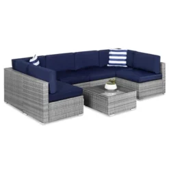 Best Choice Products 7-Piece Modular Outdoor Conversational Furniture Set, Wicker Sectional Sofas W/ Cover -Best Choice Products GUEST 04de98a9 68a9 4556 b42e 784d0b57dae5
