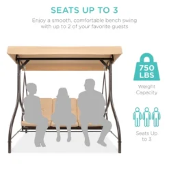 Best Choice Products 3-Seat Outdoor Converting Canopy Swing Glider Patio Hammock W/ Removable Cushions 15 Best Choice Products 3-Seat Outdoor Converting Canopy Swing Glider Patio Hammock W/ Removable Cushions -Best Choice Products GUEST 0591da19 2560 4d30 a843 35a7d8c9ac99