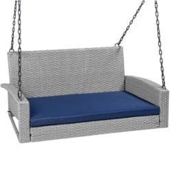 Best Choice Products Woven Wicker Hanging Porch Swing Bench For Patio, Deck W/ Mounting Chains, Seat Cushion 16 Best Choice Products Woven Wicker Hanging Porch Swing Bench For Patio, Deck W/ Mounting Chains, Seat Cushion -Best Choice Products GUEST 06cba70a ff37 4564 868f e921684d984c