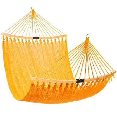Best Choice Products 2-Person Woven Polyester Outdoor Caribbean Hammock W/ Curved Bamboo Spreader Bar 12 Best Choice Products 2-Person Woven Polyester Outdoor Caribbean Hammock W/ Curved Bamboo Spreader Bar - Image 10