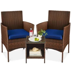 Best Choice Products 3-Piece Outdoor Wicker Conversation Bistro Set, Patio Chat Furniture W/ 2 Chairs, Table -Best Choice Products GUEST 0b7e8395 44db 40b6 b53d 0b6dc7803364