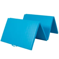 Best Choice Products 10ftx4ftx2in Folding Gymnastics Mat 4-Panel Exercise Workout Fitness Floor Mats W/ Handles Blue -Best Choice Products GUEST 0dac36a0 876f 4eab a36f 8ad1d61b5a03