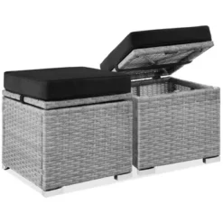 Best Choice Products Set Of 2 Wicker Ottomans, Multipurpose Furniture W/ Removable Cushions, Steel Frame -Best Choice Products GUEST 0f29c248 ad7d 4910 9908 9abc6806e6bb