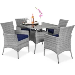 Best Choice Products 5-Piece Indoor Outdoor Wicker Patio Dining Table Furniture Set W/ Umbrella Cutout, 4 Chairs 19 Best Choice Products 5-Piece Indoor Outdoor Wicker Patio Dining Table Furniture Set W/ Umbrella Cutout, 4 Chairs -Best Choice Products GUEST 0fc6bdf2 82bf 42fd a9be b60aae68219d