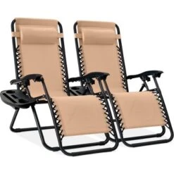 Best Choice Products Set Of 2 Zero Gravity Lounge Chair Recliners For Patio, Pool W/ Cup Holder Tray -Best Choice Products GUEST 106edfdc 2a20 4bcc 8005 4a70f5681c76