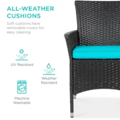 Best Choice Products 5-Piece Indoor Outdoor Wicker Patio Dining Table Furniture Set W/ Umbrella Cutout, 4 Chairs 14 Best Choice Products 5-Piece Indoor Outdoor Wicker Patio Dining Table Furniture Set W/ Umbrella Cutout, 4 Chairs -Best Choice Products GUEST 12319bcf 056f 49e6 8bfb b531088ee3cf