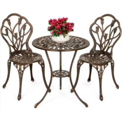 Best Choice Products 3-Piece Cast Aluminum Patio Bistro Furniture Set W/ Antique Finish -Best Choice Products GUEST 1763b5bf a66a 4f38 9ec3 6b0d2e6f9a02