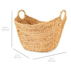 Best Choice Products Portable Large Hand Woven Wicker Braided Storage Laundry Basket Organizer W/ Handles -Best Choice Products GUEST 17842e04 ac9b 4c4c b2bf 0c53e7e358d5