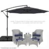 Best Choice Products 10ft Offset Hanging Outdoor Market Patio Umbrella W/ Easy Tilt Adjustment