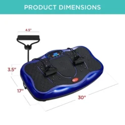 Best Choice Products Vibration Platform, Full Body Exercise Machine W/ Bluetooth Speakers, 5 Resistance Bands - Blue -Best Choice Products GUEST 24ce7367 da86 49c2 9a81 9aaf72b249d4