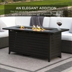 Best Choice Products 57in 50,000 BTU Rectangular Propane Aluminum Gas Fire Pit Table W/ Cover, Glass Beads 14 Best Choice Products 57in 50,000 BTU Rectangular Propane Aluminum Gas Fire Pit Table W/ Cover, Glass Beads -Best Choice Products GUEST 24fd805e de04 4ea7 88fd 5f74b59adc49