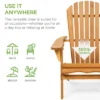 Best Choice Products Folding Adirondack Chair Outdoor, Wooden Accent Lounge Furniture W/ 350lb Capacity -Best Choice Products GUEST 26f0a6e4 412c 41b0 8587 e81979e91674