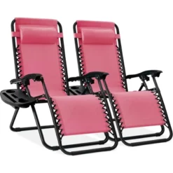Best Choice Products Set Of 2 Zero Gravity Lounge Chair Recliners For Patio, Pool W/ Cup Holder Tray -Best Choice Products GUEST 2aa469a7 81de 4b96 995b 4b02376b8e31