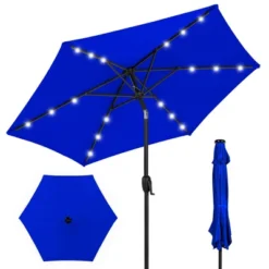 Best Choice Products 7.5ft Outdoor Solar Patio Umbrella For Deck, Pool W/ Tilt, Crank, LED Lights -Best Choice Products GUEST 2cfe58fb 440a 477b 8976 9aee0b00c90e