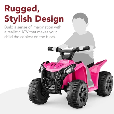 Best Choice Products 6V Kids Ride-On 4-Wheeler Quad ATV Car W/ 1.8mph Max Speed, Treaded Tires 4 Best Choice Products 6V Kids Ride-On 4-Wheeler Quad ATV Car W/ 1.8mph Max Speed, Treaded Tires - Image 2