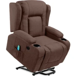 Best Choice Products Electric Power Lift Linen Recliner Massage Chair Furniture W/ USB Port, Heat, Cupholders -Best Choice Products GUEST 2ee7a637 d0ed 4a30 8c28 be6ecd68f0d3