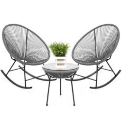 Best Choice Products 3-Piece All-Weather Patio Woven Rope Acapulco-Style Bistro Furniture Set W/ Rocking Chairs, Table 19 Best Choice Products 3-Piece All-Weather Patio Woven Rope Acapulco-Style Bistro Furniture Set W/ Rocking Chairs, Table -Best Choice Products GUEST 2f19119c 7718 4b4f b6b8 cd70a5d842a1