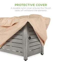 Best Choice Products 42in Fire Pit Table 50,000 BTU Rectangular Steel Gas W/ Storage, Cover, Glass Beads -Best Choice Products GUEST 2f996da3 782f 4a99 9244 99559bef845b