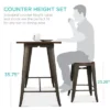 Best Choice Products 5-Piece Counter Height Dining Set For Kitchen, Dining Room W/ 4 Backless Stools, 330lb Capacity -Best Choice Products GUEST 3018d7df d752 4074 bed0 be99da0fd9f6