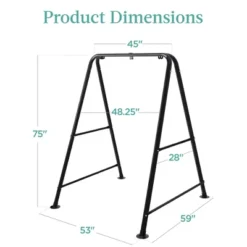 Best Choice Products Hammock Chair Stand, 75in Tall Heavy Duty Indoor Outdoor Steel Hanging Base W/ Hardware -Best Choice Products GUEST 32707bb1 b6fd 40fe 8939 3c87914030b6