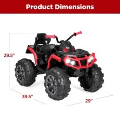 Best Choice Products 12V Kids Ride-On ATV Quad W/ Bluetooth, 3.7mph Max, Treaded Tires, LED Lights, Radio 16 Best Choice Products 12V Kids Ride-On ATV Quad W/ Bluetooth, 3.7mph Max, Treaded Tires, LED Lights, Radio -Best Choice Products GUEST 338709fb e2b8 4613 89d1 20adc2b02f8c