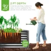 Best Choice Products 6x3x2ft Outdoor Metal Raised Garden Bed, Planter Box For Vegetables, Flowers, Herbs 2 Best Choice Products 6x3x2ft Outdoor Metal Raised Garden Bed, Planter Box For Vegetables, Flowers, Herbs -Best Choice Products GUEST 35fd1c8c af9b 4741 b682 e6bc1f4b3277