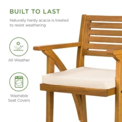 Best Choice Products Set Of 2 Outdoor Acacia Wood Bar Stools Bar Chairs W/ Weather-Resistant Cushions - Teak Finish 10 Best Choice Products Set Of 2 Outdoor Acacia Wood Bar Stools Bar Chairs W/ Weather-Resistant Cushions - Teak Finish -Best Choice Products GUEST 3b0db206 ea09 4237 8dab c86dee305c3a