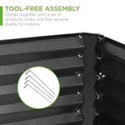 Best Choice Products 8x4x2ft Outdoor Metal Raised Garden Bed, Planter Box For Vegetables, Flowers, Herbs -Best Choice Products GUEST 3bb37e75 4440 4471 a797 16ab999248d4