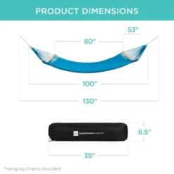 Best Choice Products 2-Person Woven Polyester Outdoor Caribbean Hammock W/ Curved Bamboo Spreader Bar 17 Best Choice Products 2-Person Woven Polyester Outdoor Caribbean Hammock W/ Curved Bamboo Spreader Bar -Best Choice Products GUEST 3c87ccd0 c03b 4df5 9ebf 56347466ea1e