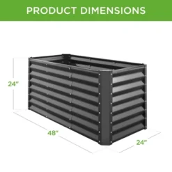 Best Choice Products 4x2x2ft Outdoor Metal Raised Garden Bed, Planter Box For Vegetables, Flowers, Herbs -Best Choice Products GUEST 43f1ae23 5437 4818 b2ec e1b916b7818e