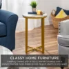 Best Choice Products 16in Faux Marble Modern Round Living Room Accent Side Table W/ Metal Frame -Best Choice Products GUEST 444ed238 f534 48bc 9b95 249505bf2674