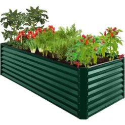 Best Choice Products 8x4x2ft Outdoor Metal Raised Garden Bed, Planter Box For Vegetables, Flowers, Herbs -Best Choice Products GUEST 4790fceb b62c 410d 9b31 d507c2d9a019