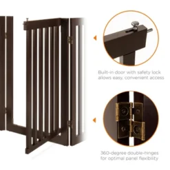 Best Choice Products 31.5in 4-Panel Freestanding Wooden Pet Gate W/ Walk Through Door, Adjustable Pen 13 Best Choice Products 31.5in 4-Panel Freestanding Wooden Pet Gate W/ Walk Through Door, Adjustable Pen -Best Choice Products GUEST 47bfce4d 9f1d 4c9c ba37 87e6694e002f