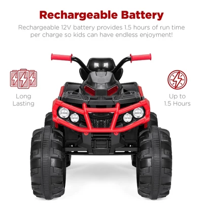 Best Choice Products 12V Kids Ride-On ATV Quad W/ Bluetooth, 3.7mph Max, Treaded Tires, LED Lights, Radio 7 Best Choice Products 12V Kids Ride-On ATV Quad W/ Bluetooth, 3.7mph Max, Treaded Tires, LED Lights, Radio - Image 5