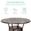 Best Choice Products 5-Piece All-Weather Cast Aluminum Patio Dining Set W/ Chairs, Umbrella Hole, Lattice Weave Design -Best Choice Products GUEST 4b8bb574 1266 491f 8614 6369b5dc2849