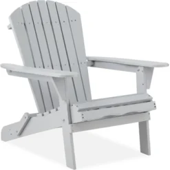 Best Choice Products Folding Adirondack Chair Outdoor, Wooden Accent Lounge Furniture W/ 350lb Capacity -Best Choice Products GUEST 4f47cbb2 9e87 43d4 b907 65523f59c6bf