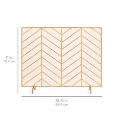 Best Choice Products 52x31in 3-Panel Iron Chevron Fireplace Screen, Spark Guard W/ Handles 17 Best Choice Products 52x31in 3-Panel Iron Chevron Fireplace Screen, Spark Guard W/ Handles -Best Choice Products GUEST 4fb102c8 45b7 4963 b965 15e6bfeb406f