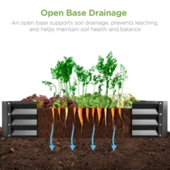 Best Choice Products 6x3x1ft Outdoor Metal Raised Garden Bed For Vegetables, Flowers, Herbs, Plants -Best Choice Products GUEST 518f1fc4 7e1e 439c 921f 91e652cfccd8