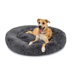 Best Choice Products 36in Dog Bed Self-Warming Plush Shag Fur Donut Calming Pet Bed Cuddler -Best Choice Products GUEST 538935e8 d6a7 47e4 b27f 0ca223a3ea40