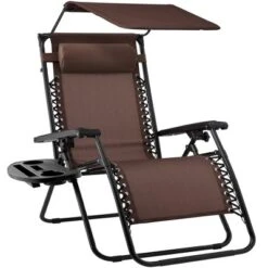 Best Choice Products Folding Zero Gravity Recliner Patio Lounge Chair W/ Canopy Shade, Headrest, Tray -Best Choice Products GUEST 53cddfcd 412c 4df1 8b08 0a7a77a3db5a