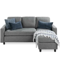 Best Choice Products Upholstered Sectional Sofa Couch W/ Chaise Lounge, 3-Seat Design, Ottoman Bench 25 Best Choice Products Upholstered Sectional Sofa Couch W/ Chaise Lounge, 3-Seat Design, Ottoman Bench -Best Choice Products GUEST 556d13d4 769b 41cb bd14 b4f71102759f