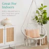 Best Choice Products Handwoven Cotton Macramé Hammock Hanging Chair Swing For Indoor & Outdoor Use W/ Backrest -Best Choice Products GUEST 5b0eb1a2 e826 4d4c 873b d23dcd2b5f80