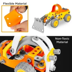 Best Choice Products Kids 147-Piece 5-in-1 Educational STEM Building Toy Kit W/ Car, Helicopter, Boat, Bulldozer, Truck -Best Choice Products GUEST 5c8c0b9c f825 4ab4 aad9 d8888389de7b