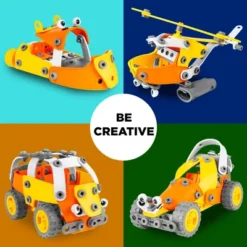 Best Choice Products Kids 147-Piece 5-in-1 Educational STEM Building Toy Kit W/ Car, Helicopter, Boat, Bulldozer, Truck -Best Choice Products GUEST 62156a23 5807 4d56 adb8 040efa7ca335