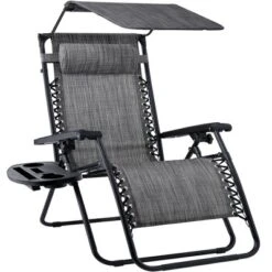 Best Choice Products Folding Zero Gravity Recliner Patio Lounge Chair W/ Canopy Shade, Headrest, Tray -Best Choice Products GUEST 64319de2 4d97 46ce b6db 63a82879d423