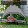 Best Choice Products 30in Elevated Cooling Dog Bed, Outdoor Raised Mesh Pet Cot W/ Removable Canopy, Carrying Bag