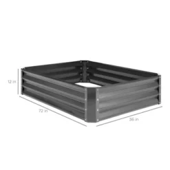 Best Choice Products 6x3x1ft Outdoor Metal Raised Garden Bed For Vegetables, Flowers, Herbs, Plants -Best Choice Products GUEST 6b65ac6c cc92 4b61 a4ae 2a5e1695fd02