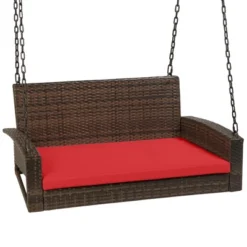 Best Choice Products Woven Wicker Hanging Porch Swing Bench For Patio, Deck W/ Mounting Chains, Seat Cushion 17 Best Choice Products Woven Wicker Hanging Porch Swing Bench For Patio, Deck W/ Mounting Chains, Seat Cushion -Best Choice Products GUEST 6d9032c8 3c60 4555 b935 d512b51dbc3b